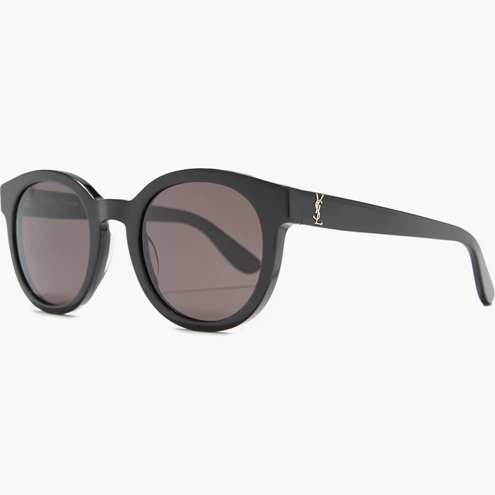 Authentic Saint Laurent 51mm Round Sunglasses Black